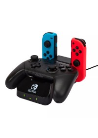 Station De Recharge Pour 2 Joy-Con Et 1 Pro Controller Nintendo Switch Par PowerA